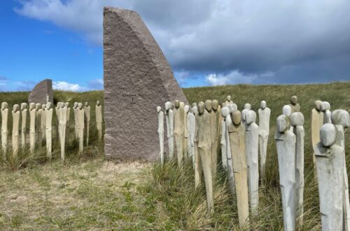 Verdens største søslag fandt sted i 1916. Mindeparken markere denne begivenhed via en række af store granitsten.